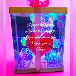Breast Cancer Qwareness Galaxy Love Bear